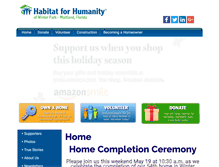 Tablet Screenshot of habitatwpm.org